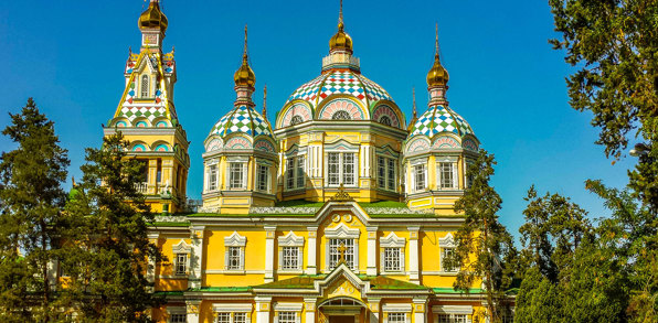 Zenkov-katedralen i Almaty, Kasakhstan