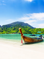 thailand - koh_samui_longtailbaad_paa_tropisk_strand