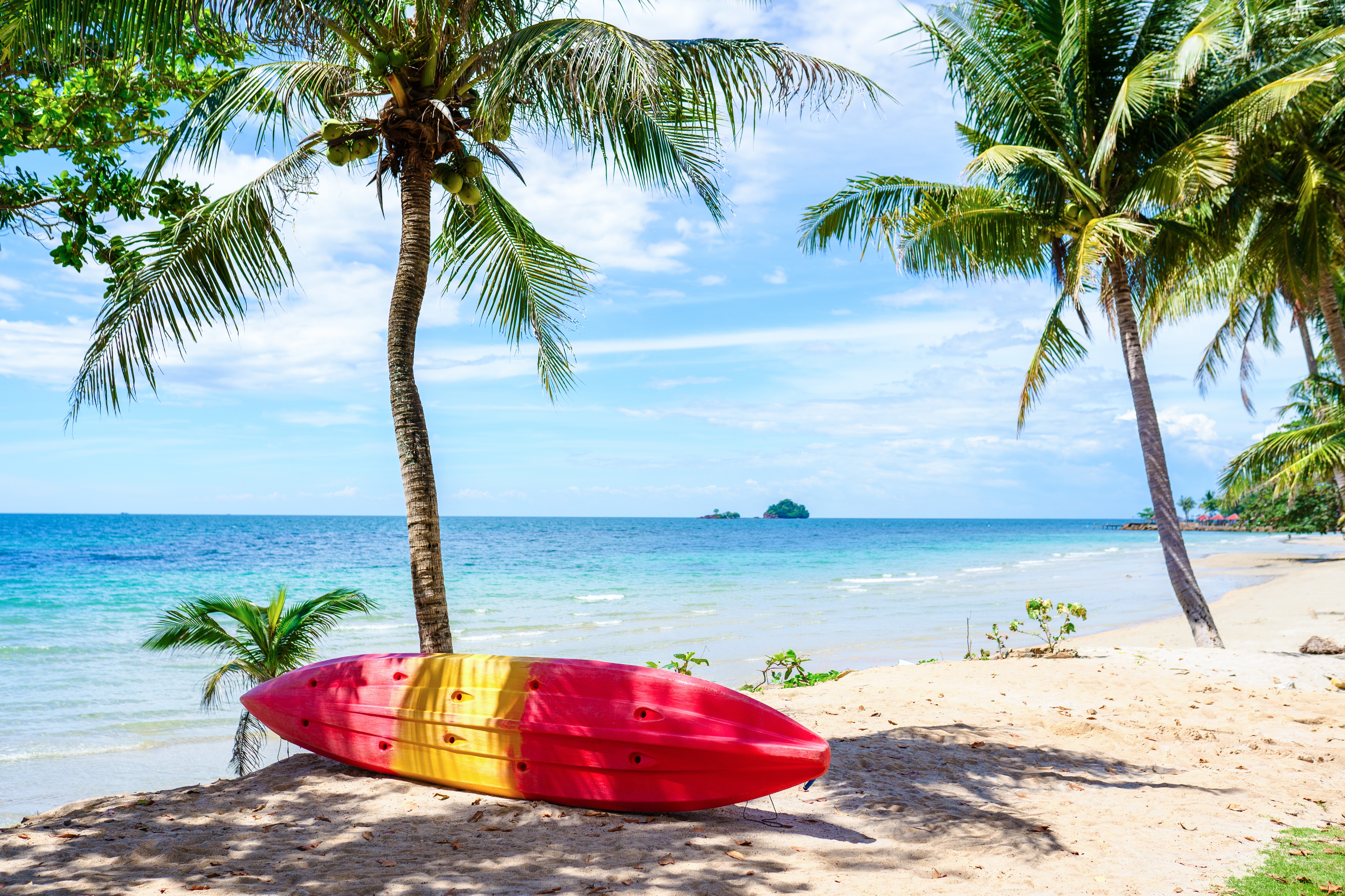 Kayak På Strand I Koh Chang