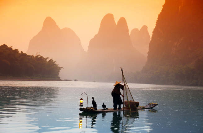 kina - guilin_li river_fisker_03