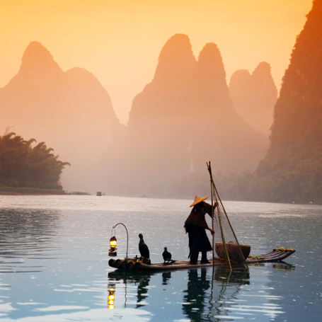 kina - guilin_li river_fisker_03