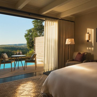 Delaire Graff Estate Luxury Lodge Bedroom 01
