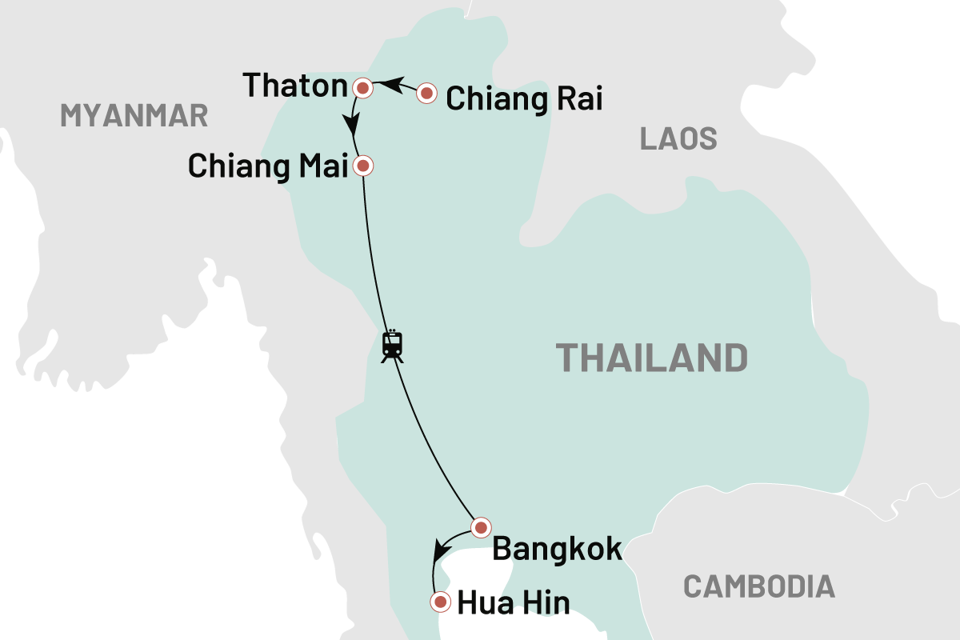 Thailand Bjerge Buddhaer Og Byliv I Nordthailand