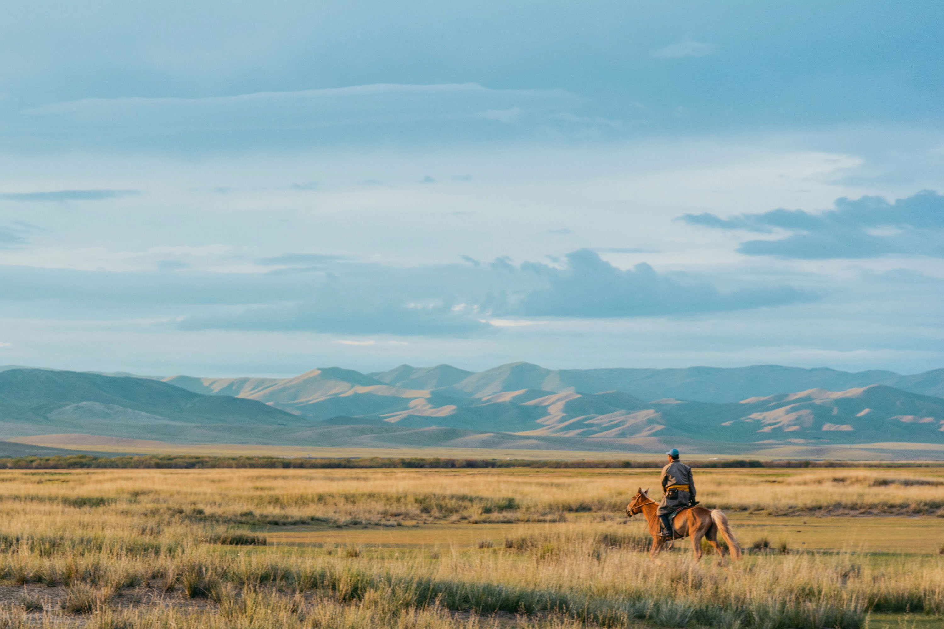 Mongoliet Steppe Rytter