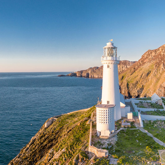 Wales bydes også på flotte seværdigheder, blandt andet South Stack Lighthouse...