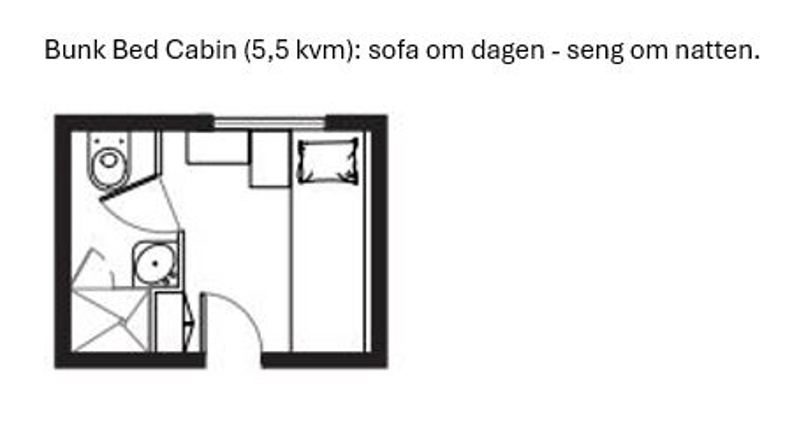 Bunk Bed Cabin Peru 5 Komma 5Kvm 2