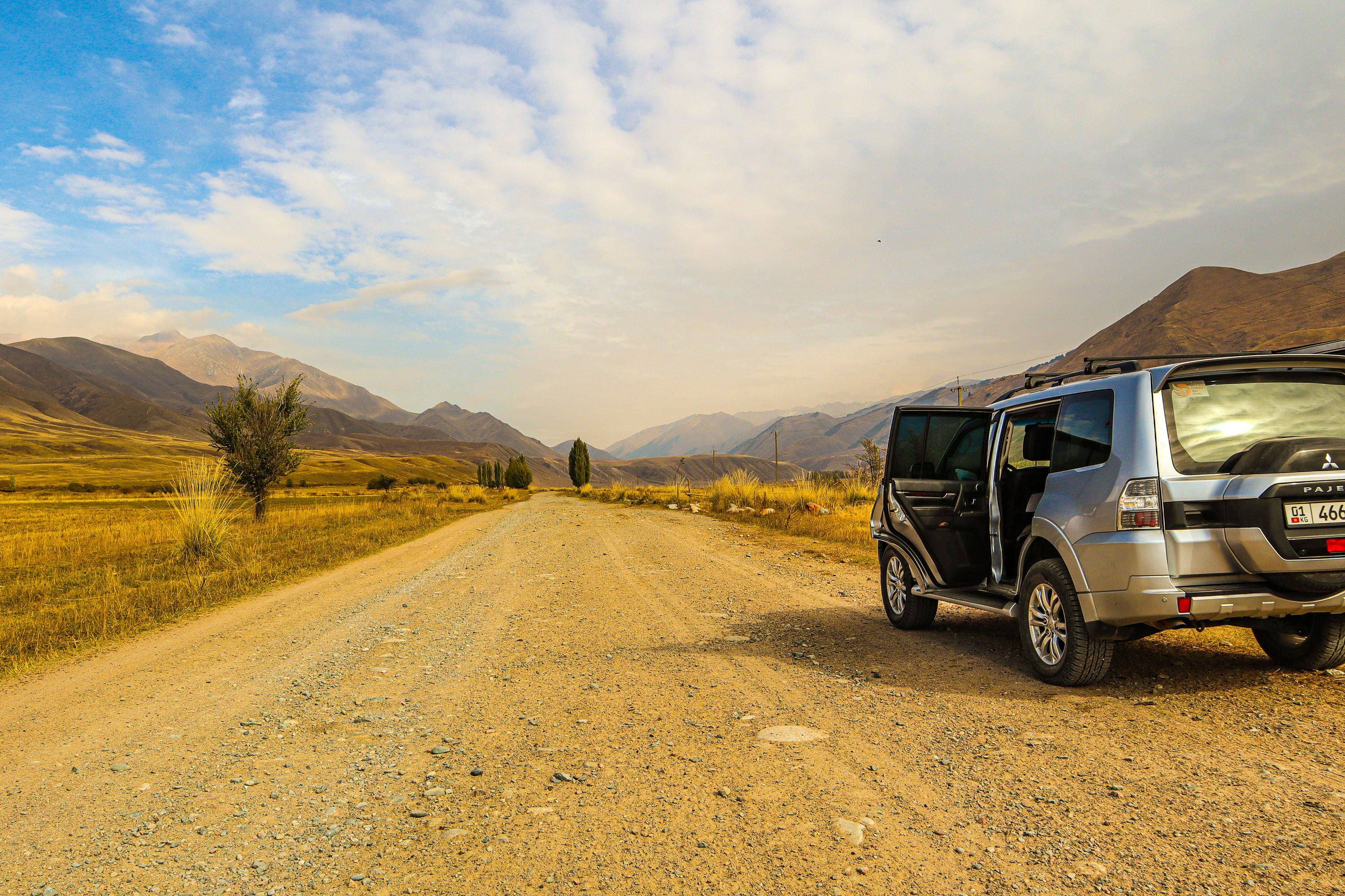 Kasakhstan Bil Landskab