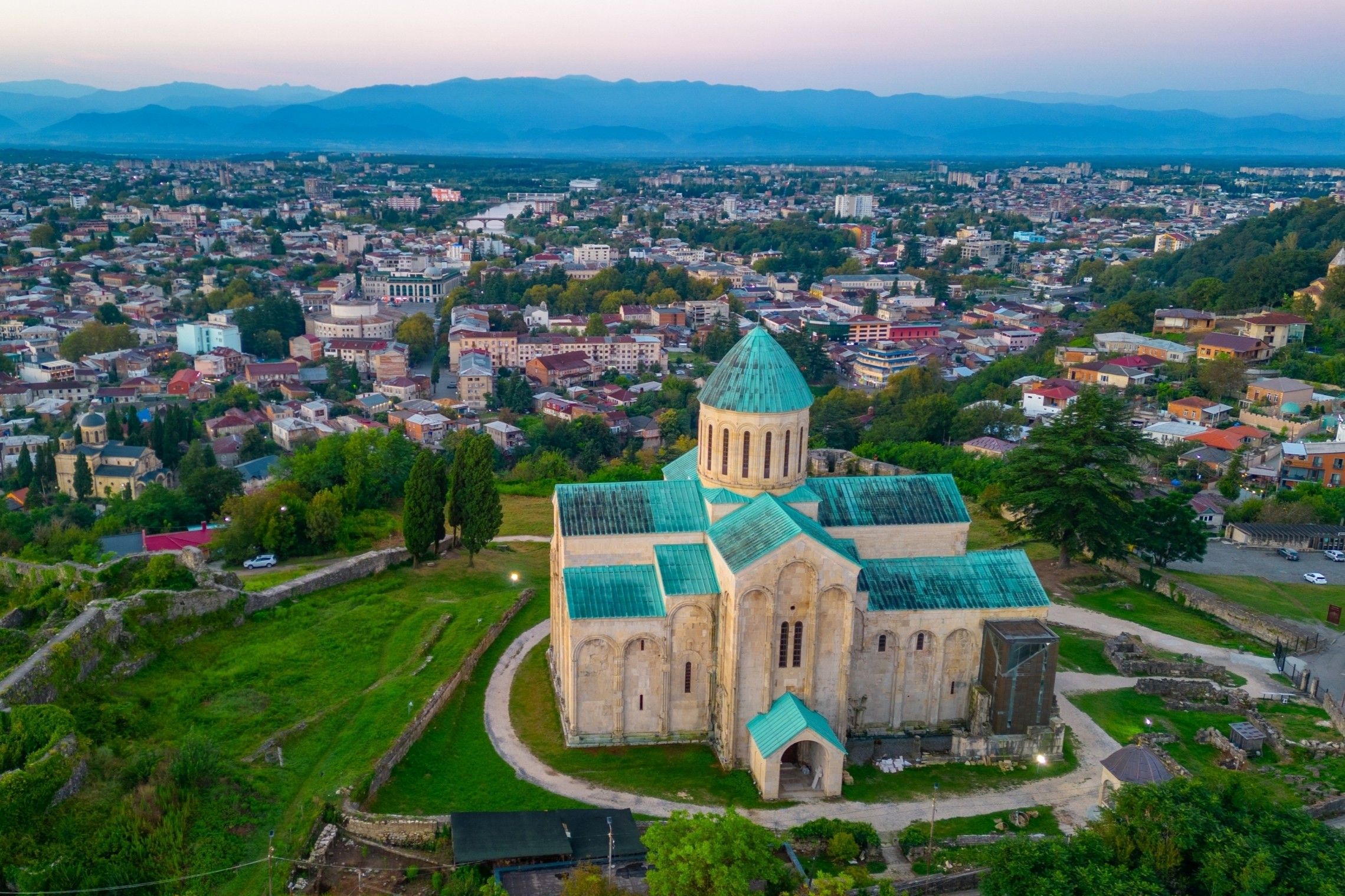 Georgia Kutais Bagrati Cathedral Sunrise