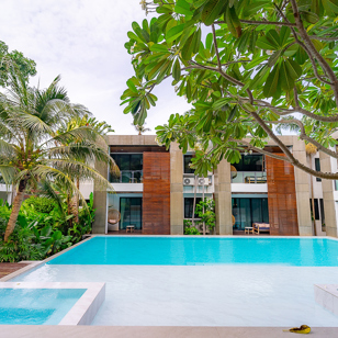 Idyllic Concept Resort Beach Sunrise Pool