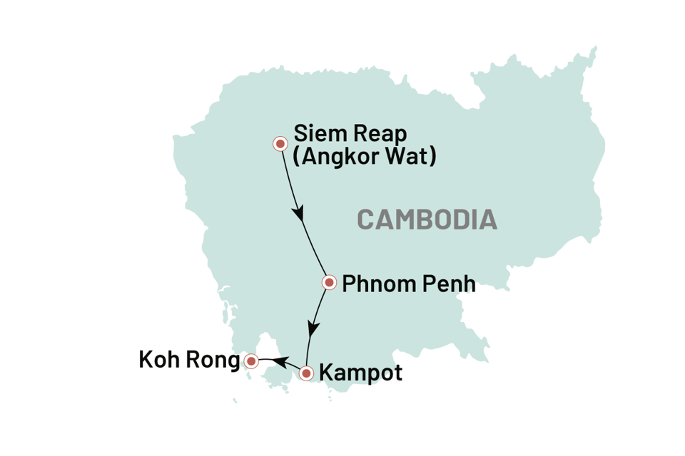 Cambodia Siemreap Phnompenh Kampot Kohrong