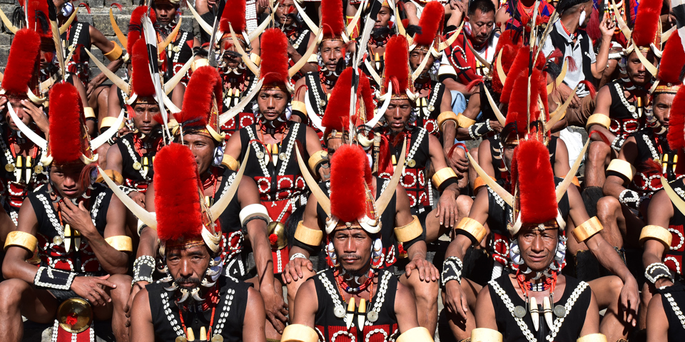 India Nagaland Hornbill Festival Large Group People