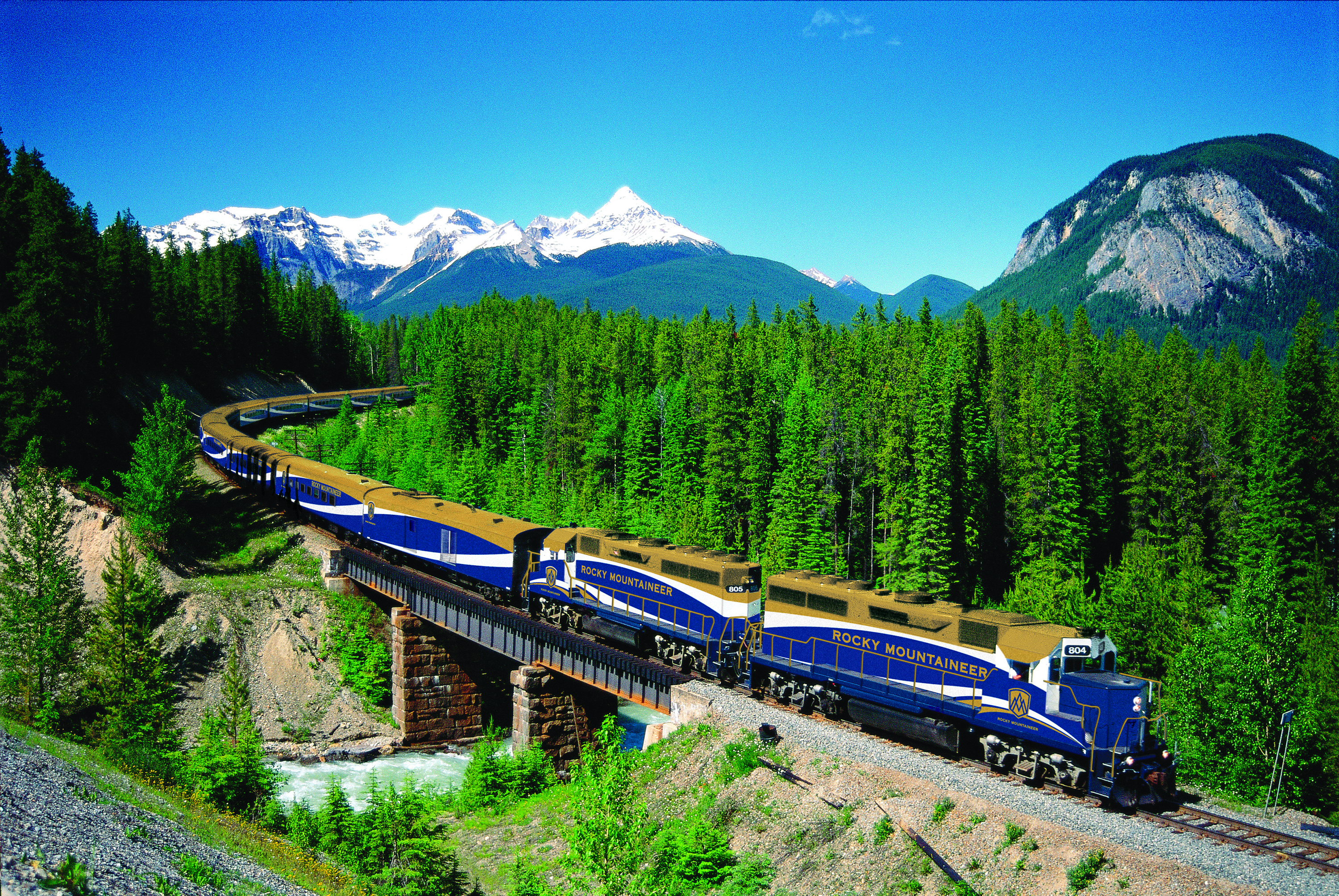Efter et par dage går vi ombord på Rocky Mountaineer-toget